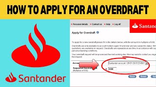 How To Apply For An Overdraft On Santander App