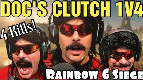 DrDisRespect CLUTCHES a 1v4 in Rainbow Six Siege! The Two Time is Legendary! #drdisrespect