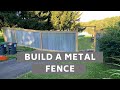 How to Build a Metal Fence - Corrugated Roofing