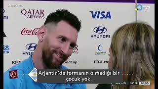 Messi'yi duygulandıran gazeteci #arjantin #dünyakupası #katar Resimi