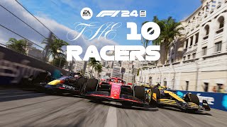 LIVE: F1 24 THE 10 RACERS ft. Charles Leclerc, Alex Albon, PierreEmerick Aubameyang and Diogo Jota