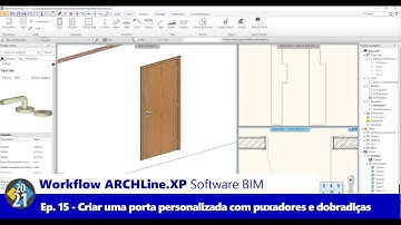 Workflow ARCHLine.XP Software BIM - Ep 15 - Como Criar Portas Personalizada com Puxador e Dobradiças