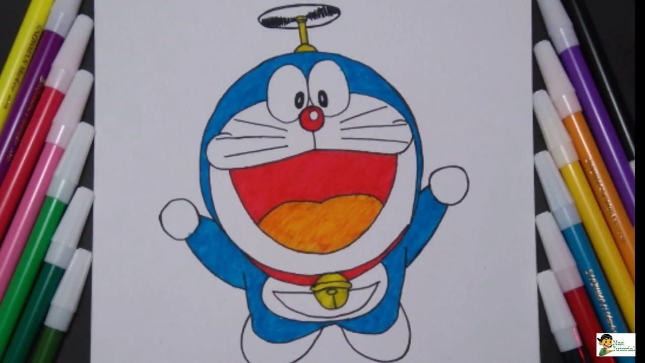 Cara Menggambar Doraemon  How to draw Doraemon  YouTube