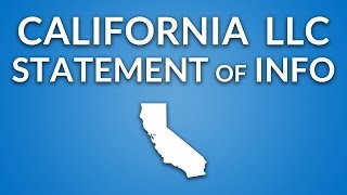 California LLC  Annual Report (Statement of Information)