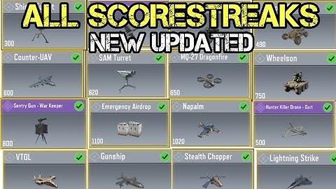All Scorestreaks, it