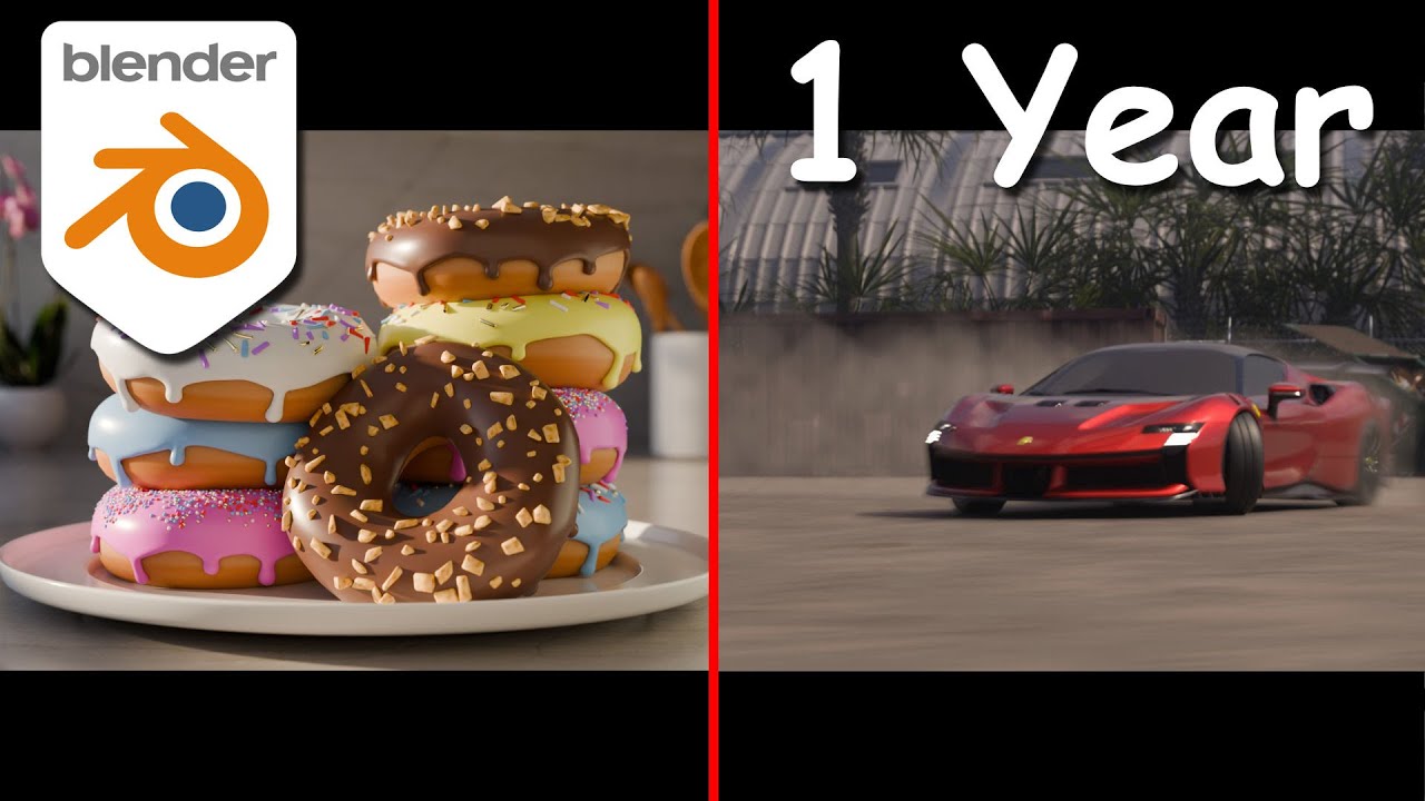 My One Year Blender Progression - YouTube