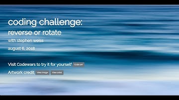 coding challenge: reverse or rotate