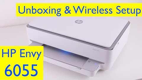 HP Envy 6055 All-in-one Printer Unboxing and Wireless Setup with Ink Installation- Mac/Windows/iOS