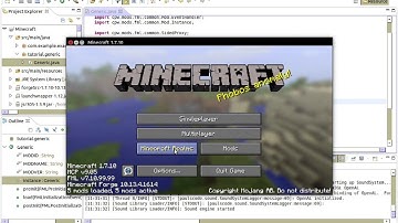 Minecraft modding using Minecraft Forge Ep. 2: Basic Mods - Creating your first Minecraft Mod
