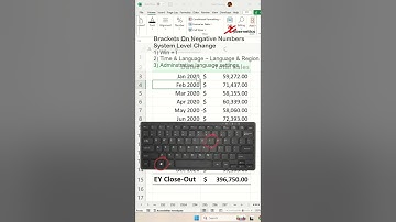 Display Negative Numbers In Brackets In Excel - Excel Tips and Tricks