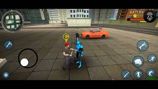 Blue ninja superhero game Android gameplay screenshot 5