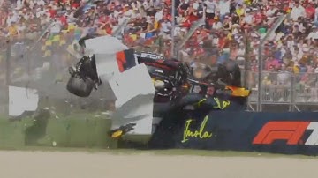 Every current F1 drivers biggest crash