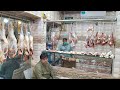 Peshawar Road Side Beef Cutting | Top Shop In Peshawar | Pakistani Beef Factory