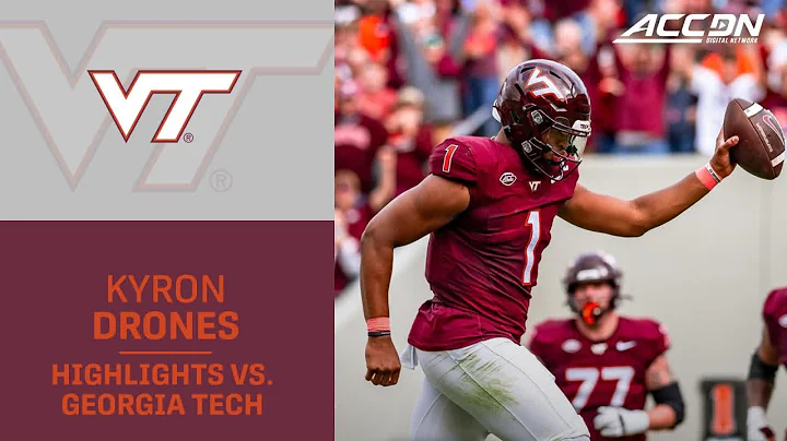 Virginia Tech QB Kyron Drones Highlights vs. Georgia Tech