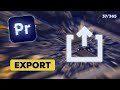 Les meilleurs paramtres dexportation en 2023  tuto premiere pro