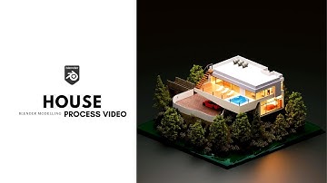 How to model house in Blender 2.9x | Blender time-lapse Process Video | Modelling | lighting