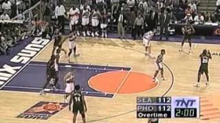 Gary Payton posts up Kevin Johnson