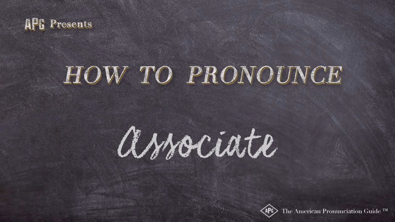How to Pronounce Associate (Real Life Examples!)