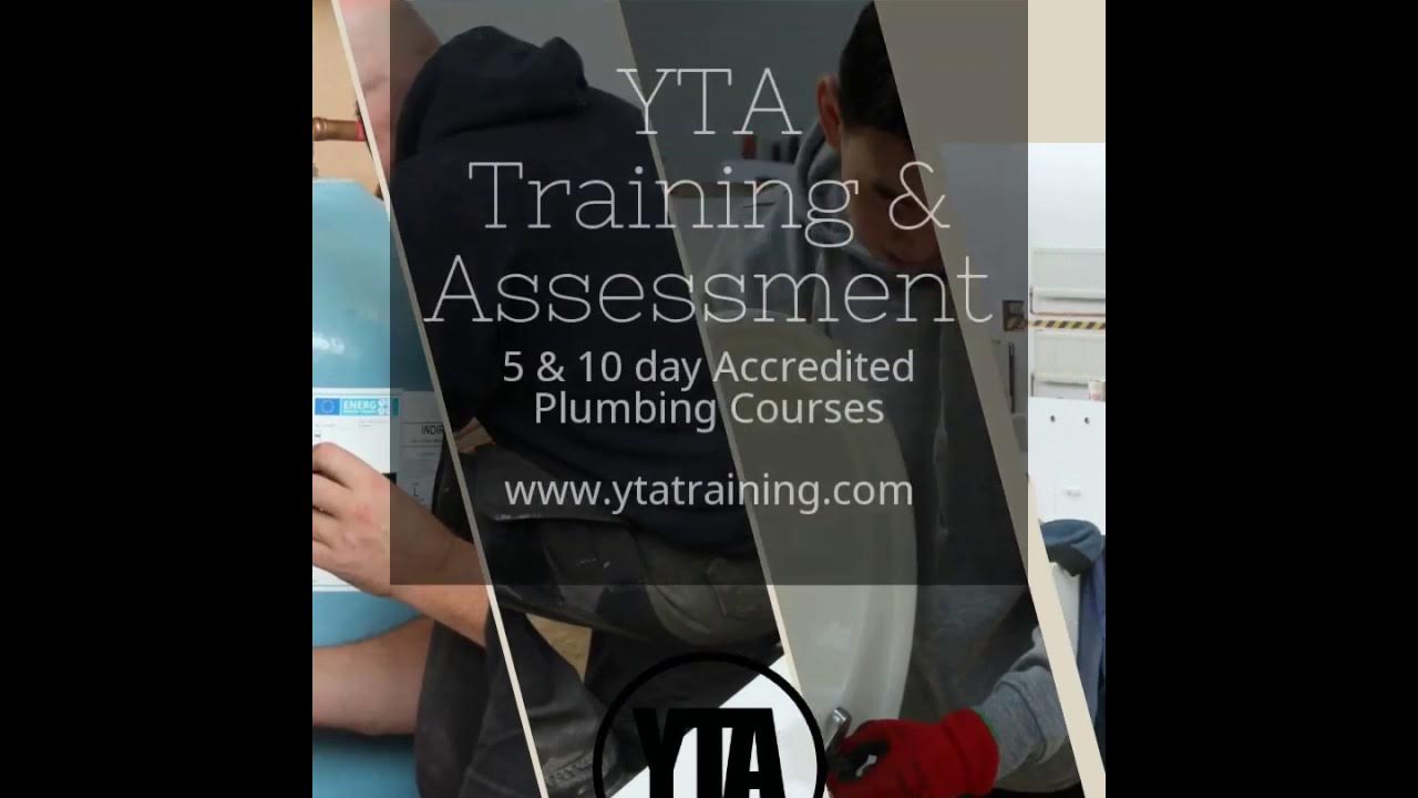 YTA 5 and 10 day Level 1 Plumbing courses YouTube