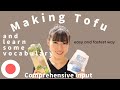 Japanese food  listening making tofu with easiest way and learn some japanese words