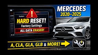 How to Hard Reset Mercedes Infotainment (2020–2025 Models) | Factory Reset Guide screenshot 3
