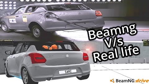 Beamng.drive vs real life crash test side by side comparison......
