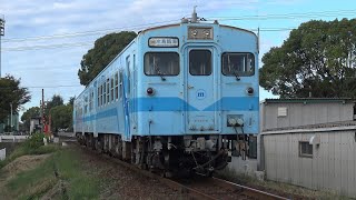 【4K】水島臨海鉄道　普通列車キハ37形気動車　ｷﾊ37-101+ｷﾊ37-102