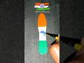 Amazing Ice Cream Stick Craft 🇮🇳 Tricolour Indian Flag Art #shorts #trending #viral