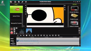 Expand YoutubeMovieMaker Timeline area. screenshot 4