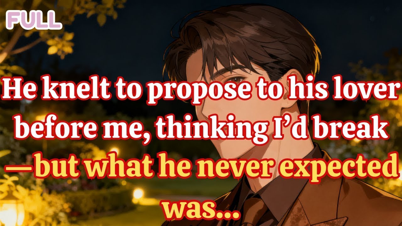 He knelt to propose to his lover before me, thinking I’d break—but what he never expected was…