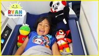 ryan toysreview airplane ride with pretend play toys