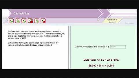 Calculating double-declining balance (DDB) depreciation - first year