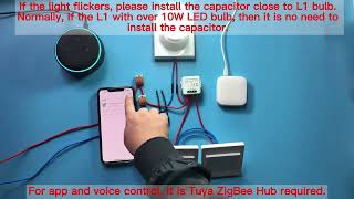 Módulo de interruptor de luz inteligente GIRIER Tuya ZigBee 3,0, No