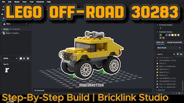 How to Build LEGO Creator Off-Road 30283 in Bricklink Studio 2.0 | Step-by-Step Tutorial