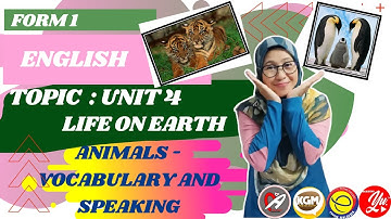 PULSE2 ENGLISH FORM 1 UNIT4 LIFE ON EARTH VOCABULARY AND SPEAKING (ANIMALS)