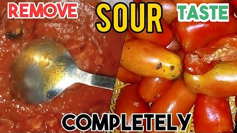 How To Remove Sour Taste from your Tomato Stew Completely