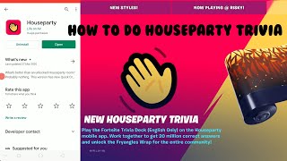 How to play the Fortnite Trivia on the Houseparty App || Fornite Community Challenge Guide screenshot 4