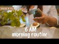 6 am morning routine  a peaceful workweek morning  slow living vlog