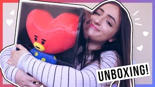 BT21 TATA STANDING PLUSHIE UNBOXING!! ❤️💙 | maevely