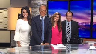 Former 9NEWS anchor Adele Arakawa crashes Lester Holt interview