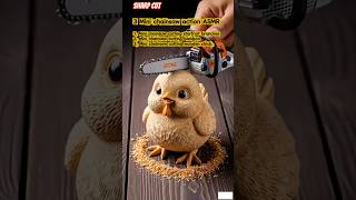 3 mini chainsaw action ASMR #minisatisfying #asmr #shorts