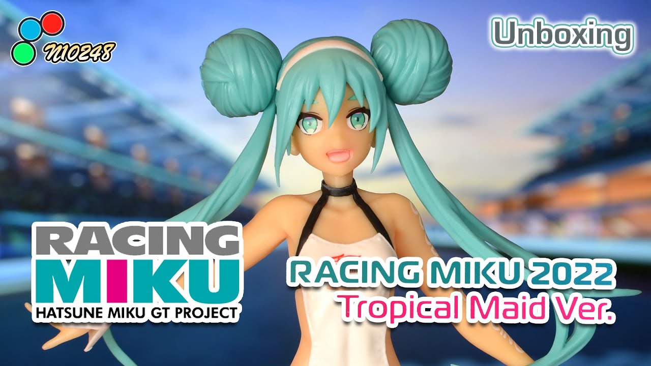 Unboxing of Racing Miku 2022 Tropical Maid Prize Figure by