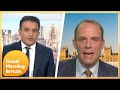 Adil Ray and Dominic Raab Clash After Confusion Over Omicron Statistics | Good Morning Britain