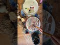 I'm painting a heron in its habitat with acrylics.