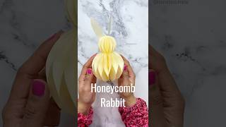 DIY honeycomb rabbit #handmadedecorations #diyeaster #diyeasterdecor #craftwithme #craftingideas
