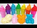 6 Colors Play Doh Ice Cream with Baby Theme Cookie Molds Surprise Toys Zuru 5