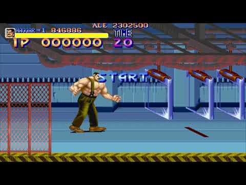 Final Fight Bonus Stage 2 Break Glass Playing As Haggar Arcade FREE GAMEPLAY 