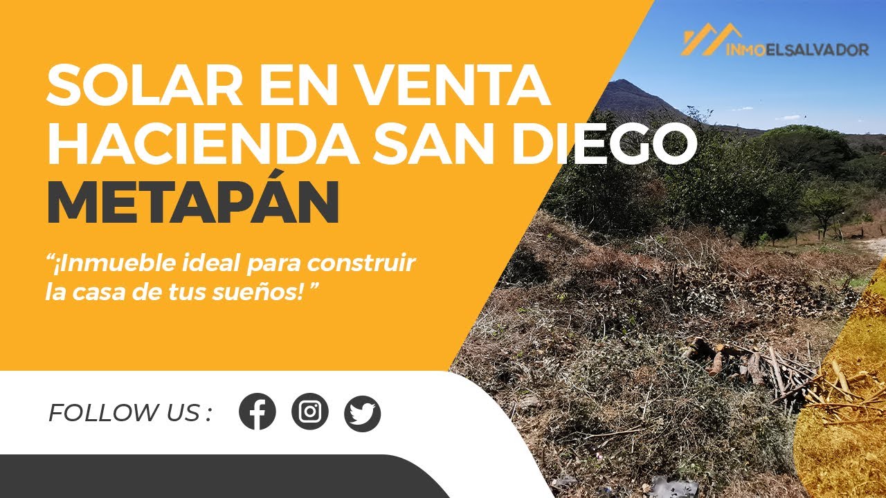Solar en venta en Hacienda San Diego Metapan El Salvador Realtime YouTube Live View Counter