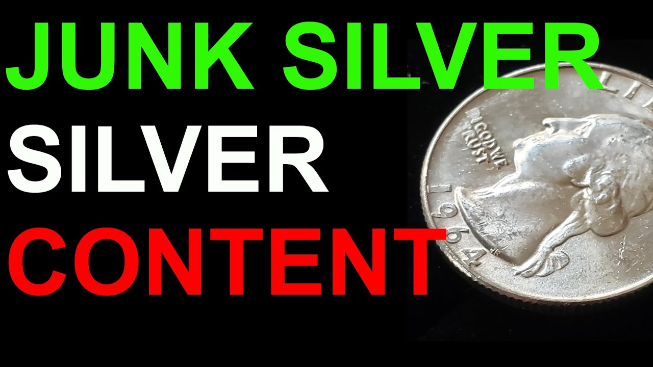 SILVER CONTENT of JUNK Silver Coins HalfDollars, Quarters, Dimes and