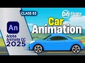 Create REALISTIC Car Animations in Adobe Animate | Step-by-Step 2D Animation Tutorial 🚗